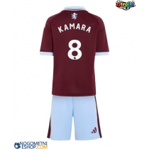 Otroški Nogometni dresi Aston Villa Boubacar Kamara #8 Domači 2026-27 Kratek Rokav (+ Kratke hlače)